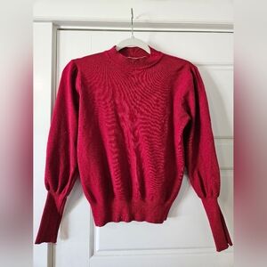 Jon & Anna Red Cowl Neck Sweater